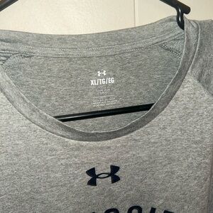New Under Armour Heather Gray Tee Mississippi Braves men’s xl